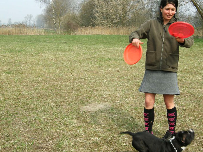 Seminář dogfrisbee s Míšou Androvou